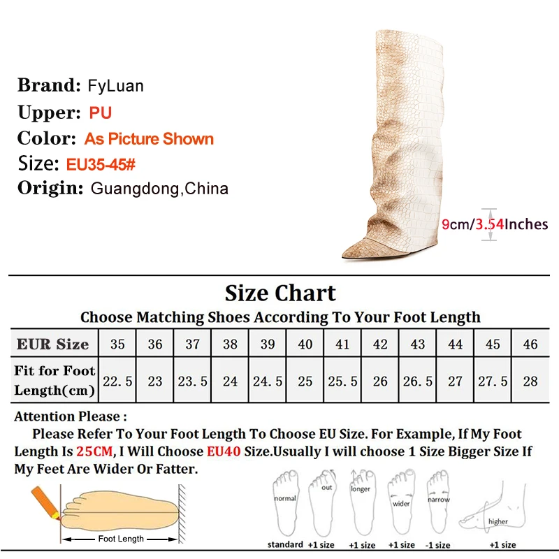 التدرج اللون تحولت أكثر من حافة أحذية النساء نمط الحجر الجديد 9 سنتيمتر مدبب تو بولي Leather الجلود أحذية عالية عرض الأزياء الأحذية حجم 35-45 #3