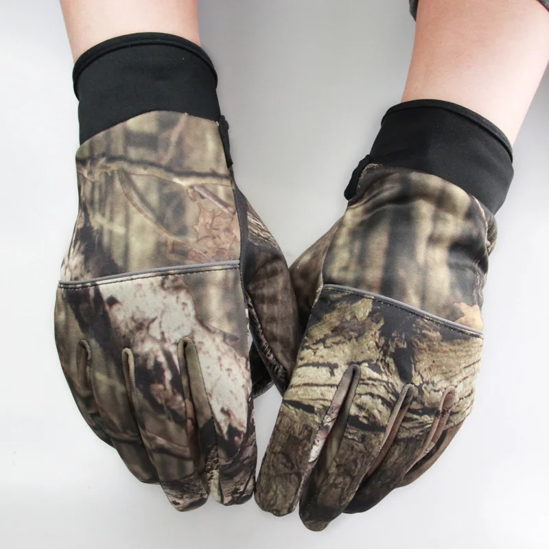 

Camouflage Fishing Gloves Hunting Gloves Anti-Slip 2 Fingers Cut Outdoor Camping Cycling Half Finger Sport Gloves Camo