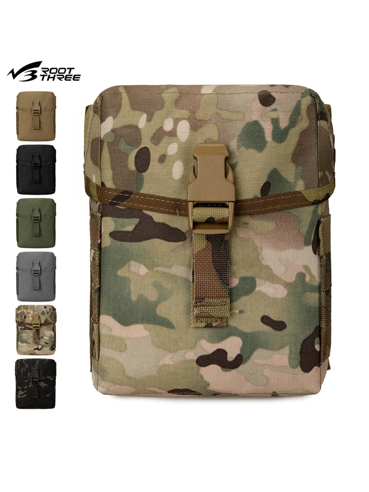 Tactical Tool Bag ROOT THREE Molle Vest Extension Waist Bag Magazine Storage Large Capacity Waterproof Nylon Leisure Simple S...