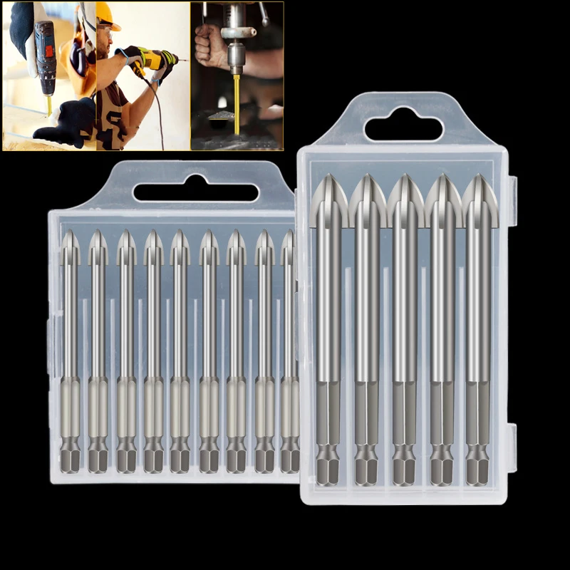 

Многофункциональный набор треугольных сверл 3-16 мм, стеклокерамика, керамика, кирпичная плитка, стена, пластиковый открывалка для отверстий, дрель для перфорации по дереву