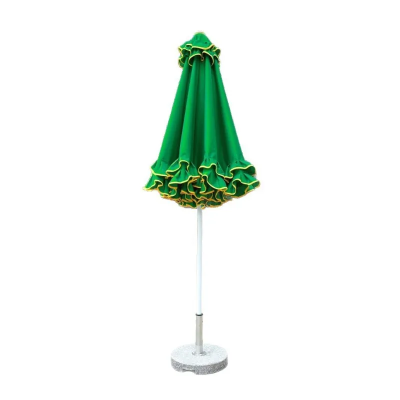 

Outdoor Parasol Design Creative Lace Central Post Umbrella Aluminum Alloy 8 Bone Umbrella Frame Courtyard Pool Terrace