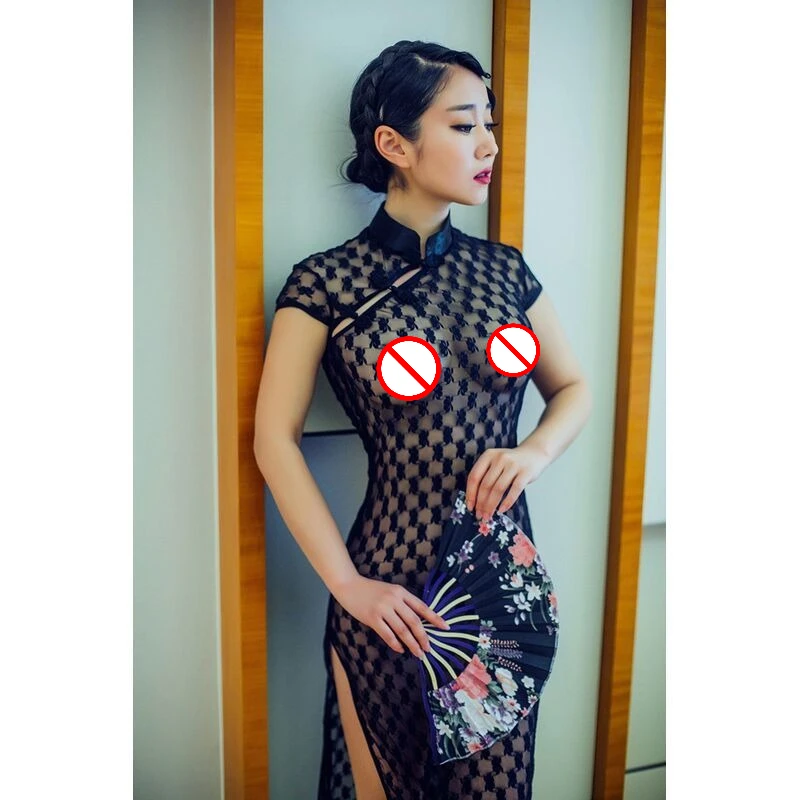 섹시한 교사 레이스 치파오, 바디콘 홀로우 아웃 유니폼, 공화국 학생 레트로 유혹적인 나이트클럽 섹시 치파오