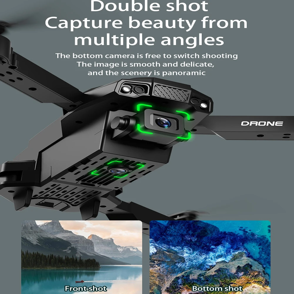 Mini Drone 4K Dron Wifi Fpv droni grandangolare Hd Dual-Camera Follow Quadcopter elicottero aereo giocattoli per ragazzi regali di compleanno