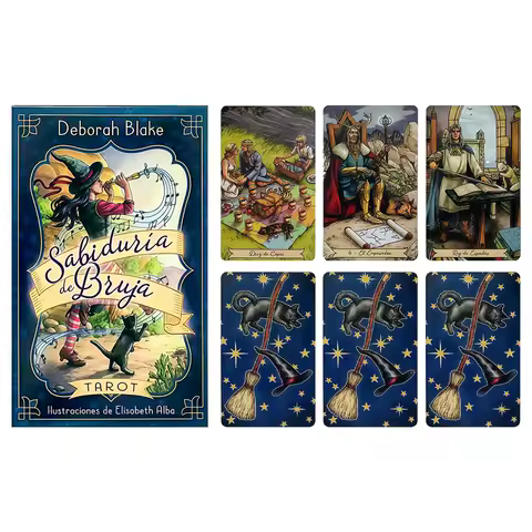 1 Box Everyday Witch Tarot Cards 78 Deck with Guidebook English Oracle Divination Witchcraft Magic Tarot Set