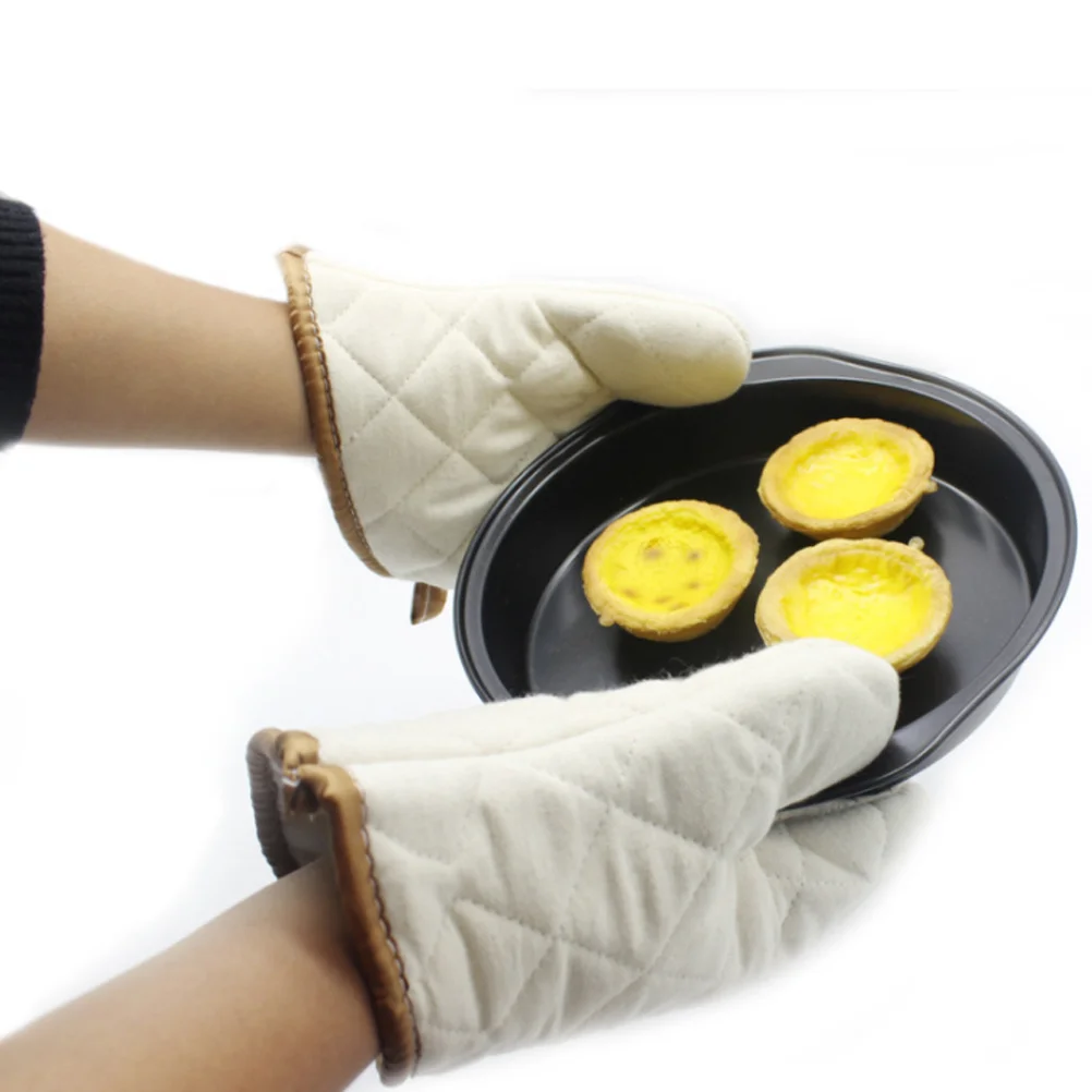

2Pcs Premium Oven Gloves Heat Insulation Anti-Scald Kitchen Microwave Oven Baking Gloves Heat Resistant Flexible