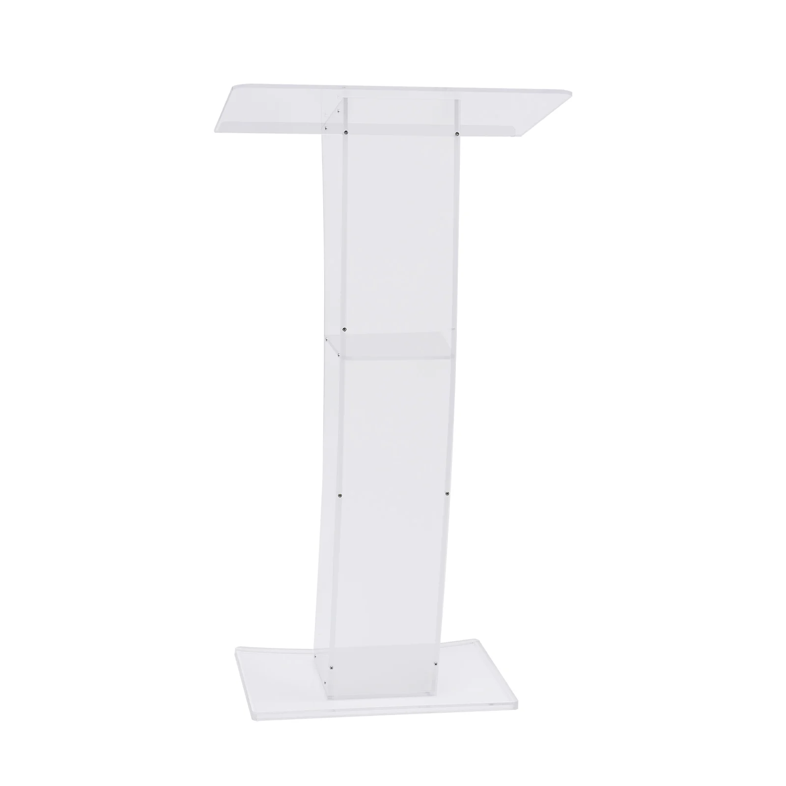 Transparant acryl gebogen podium