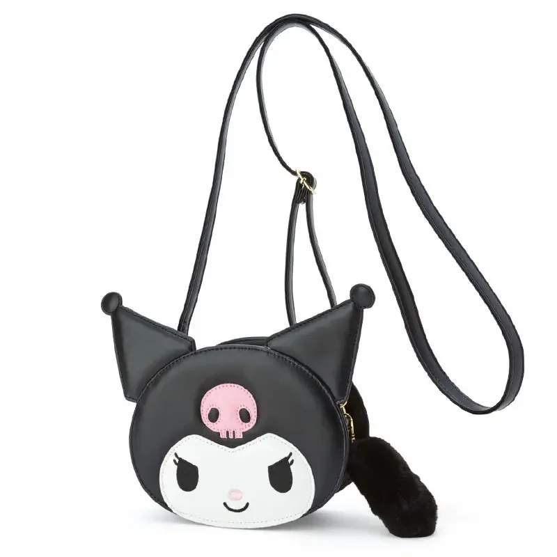 MBTI Black Kuromi Shoulder Bag for Women Leather Small Fashion Cartoon Exquisite Crossbody Bag Female Luxury Designer Handbags