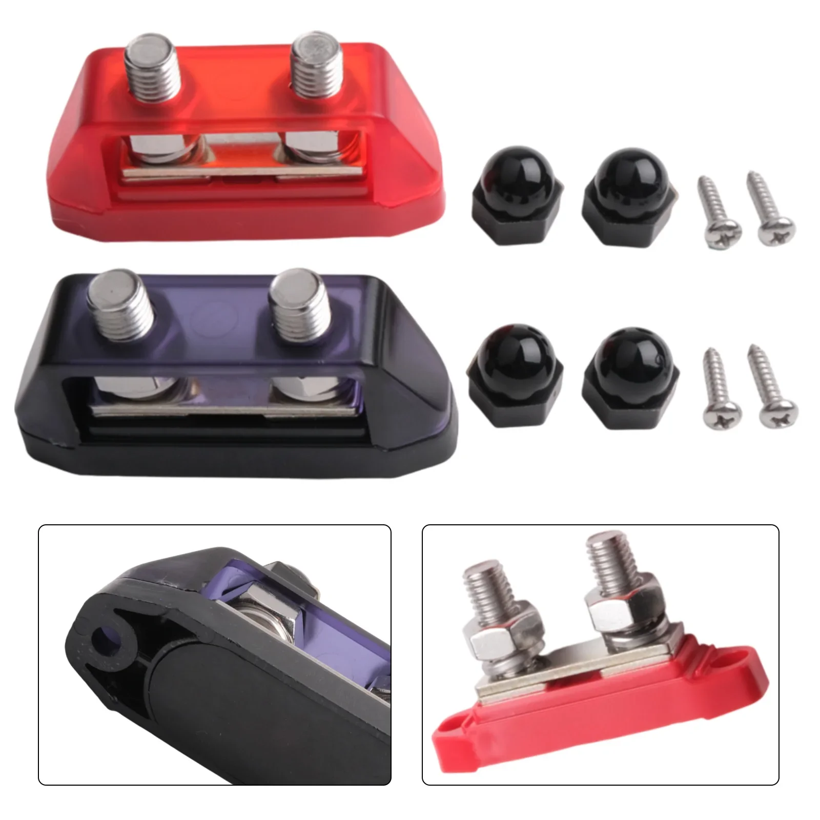 Circuit Protection DC Bus Bar 12V-48V Bus Bar Resistance And Secure Connections Continuous Current 250 Amps Power Distribution