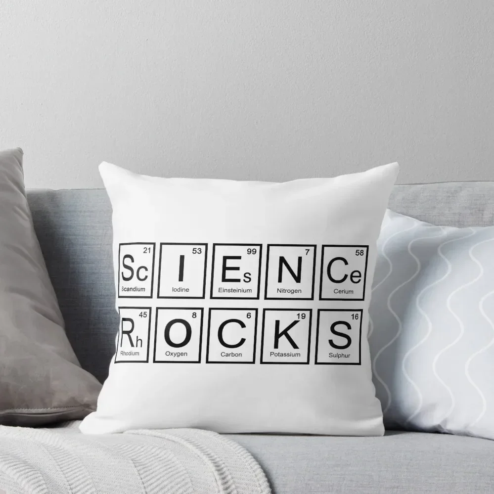 Science Rocks Throw Pillow Decorative Cushion Cover home decor items Room decorating items New year pillow