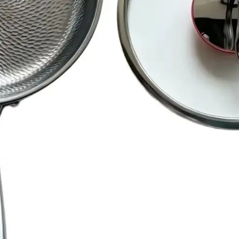 For Daily Family Meals Steel Frying Pan Even Heat Distribution Multi Layer Composite Bottom Resistance To Wear