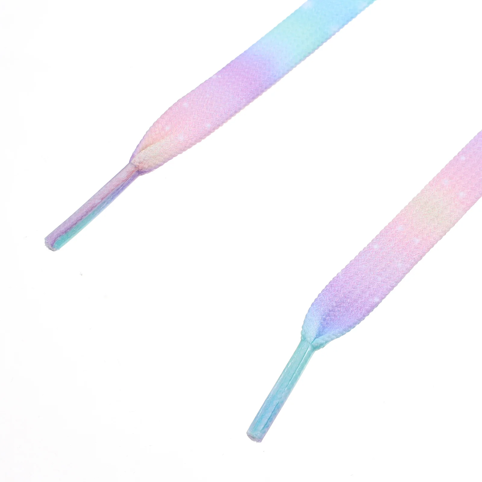 

1Pair Tie Dye Gradient Flat Shoe Laces Replacement Straps for Casual Sneakers Shoes Accessories Tie Dye Shoe Laces