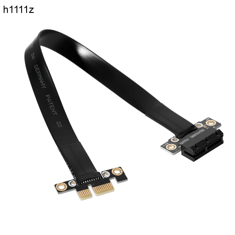 NOWOŚĆ PCI Express Gen3 8Gbps Flex Relocate Cable PCI-E 1X to 1X Slot Riser Card Extender Przedłużacz do wydobywania bitcoinów
