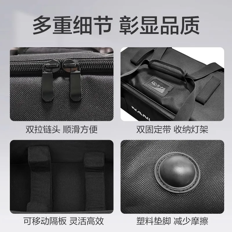 Tas Lampu Sorot Seri Nanlite FS, Tas Pencahayaan Luar Ruangan, Tas Lampu Fotografi, Tas Lampu FS-300C FS-60B/FS-300B/FS-200B/FS-150B