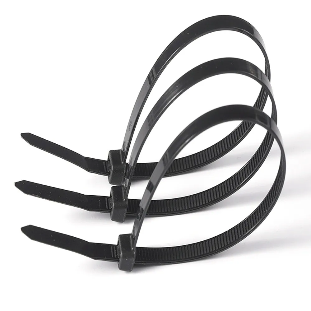 100pcs Nylon Self Locking Cable Ties​​ ​​Strong & Durable Hand Tool ​​Plastic Wire Straps​​ Bundling Wires​​
