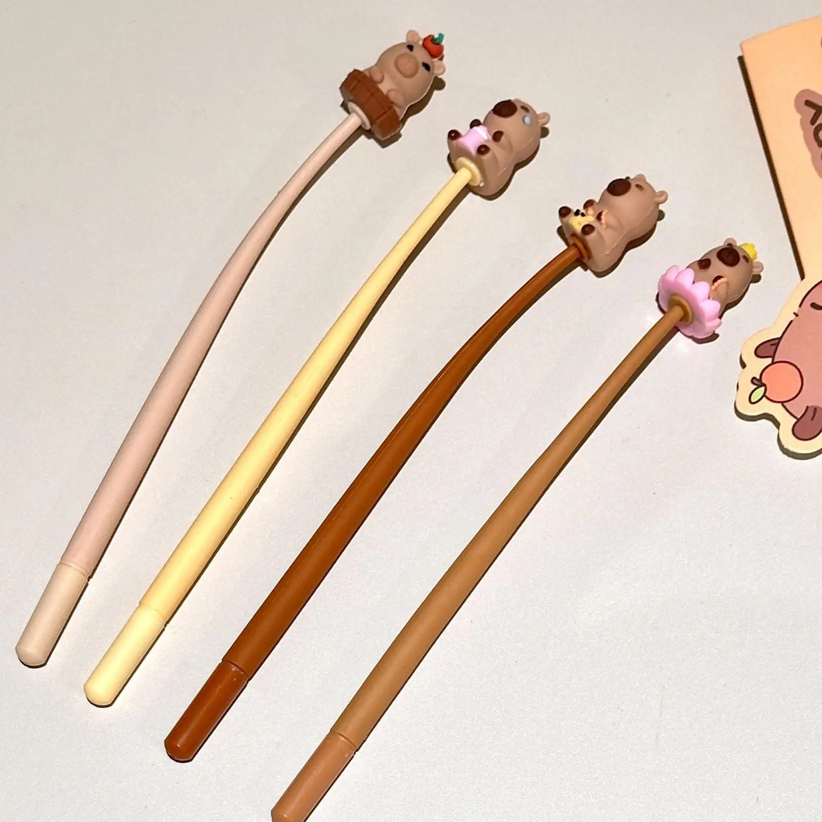 

Гладкие гелевые ручки 0,5 мм Fun Cute Capybara Pen Kids 48 шт. Канцелярские принадлежности для гладких чернил Дети Студенты Домашний офис Вечеринка