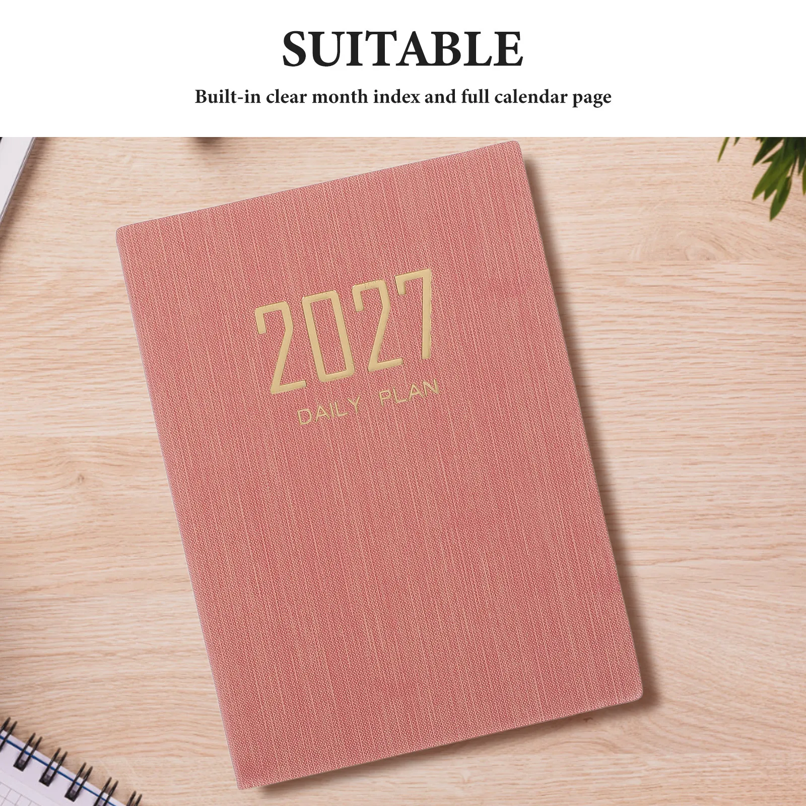2027 Daily Planner Notebook A5 Size 21x14.7cm Professional Agenda Planner with Structured Layout Progress Tracking Task