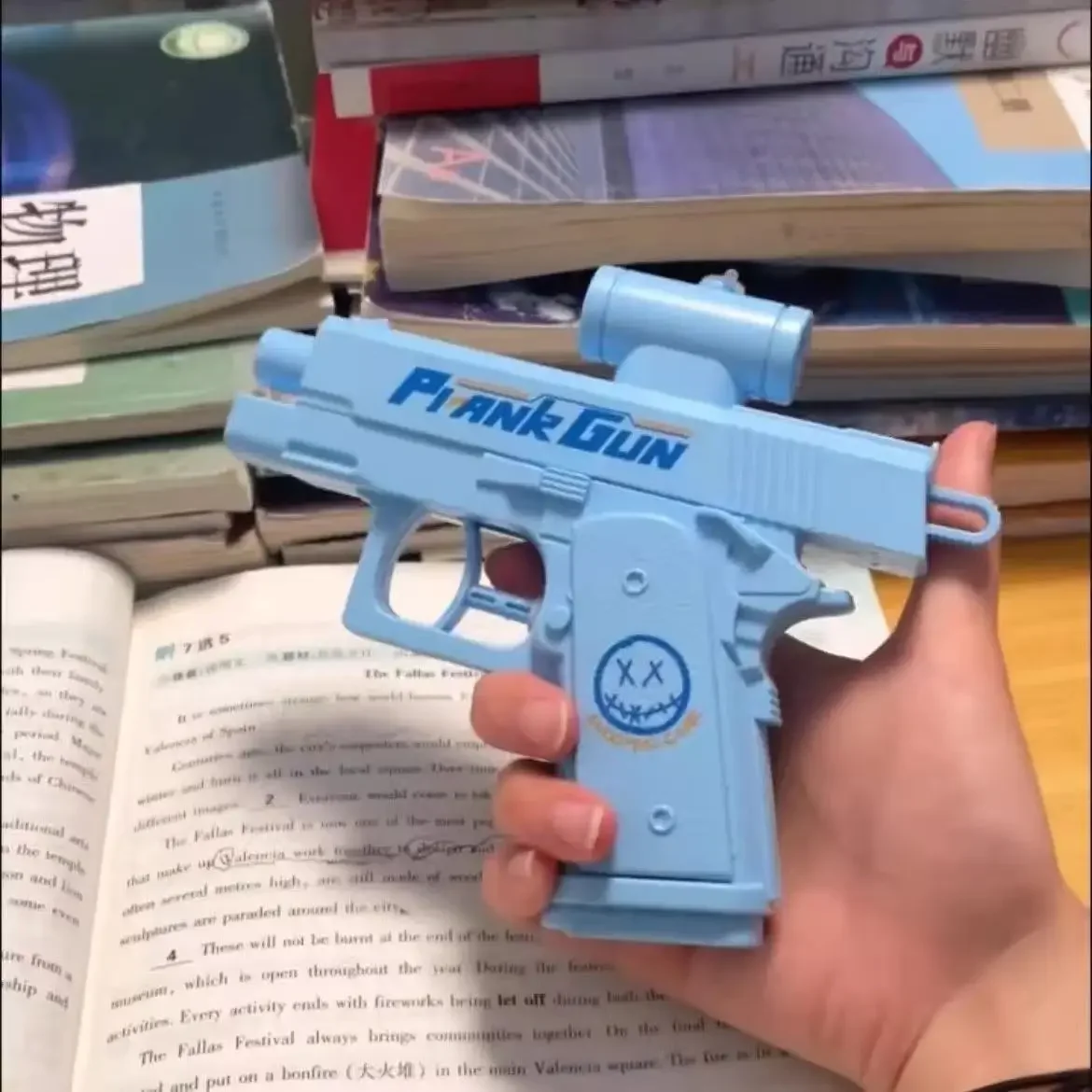 Pistola de água manual portátil, brinquedo de pistola de água com spray bidirecional para verão ao ar livre, praia, piscina, brinquedo para crianças
