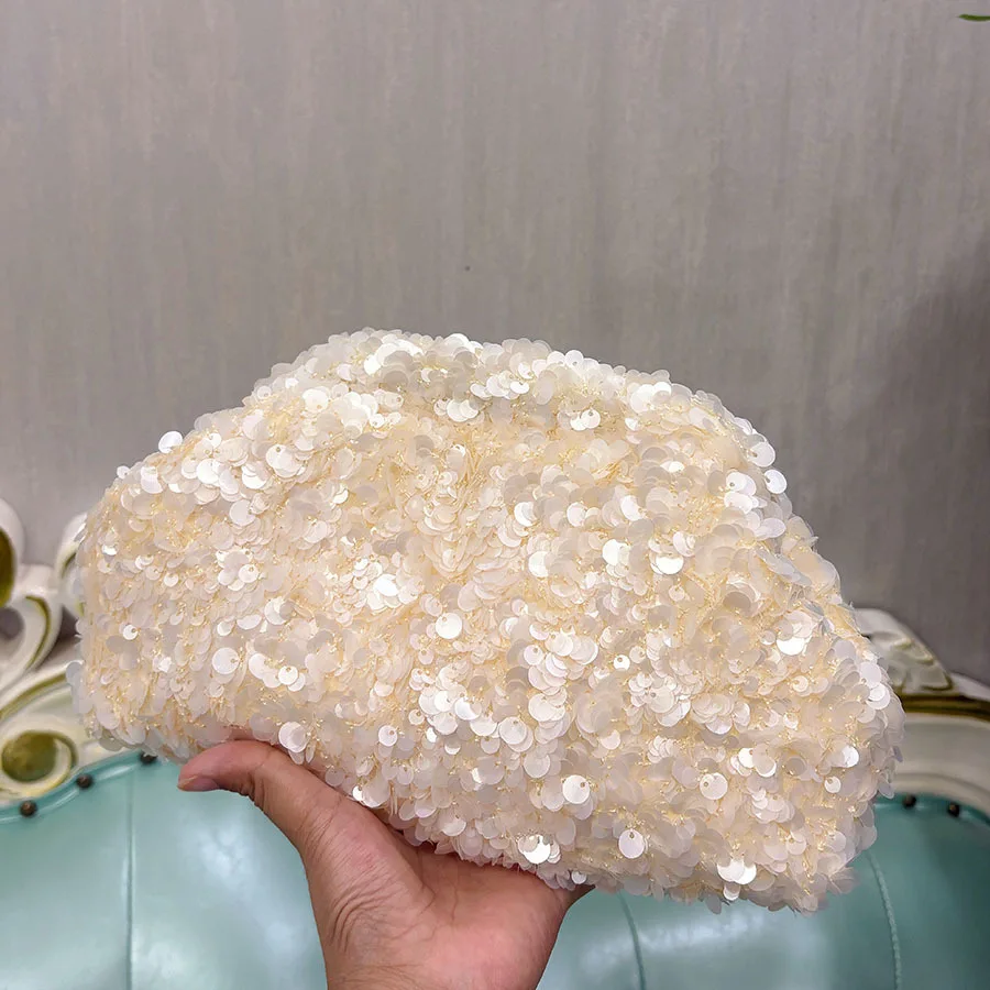 

Сумка-клатч с блестками, новая женская цепочка из бисера, универсальная сумка на плечо, модная элитная вечерняя сумка, модная сумка-клипса, вечерняя сумка