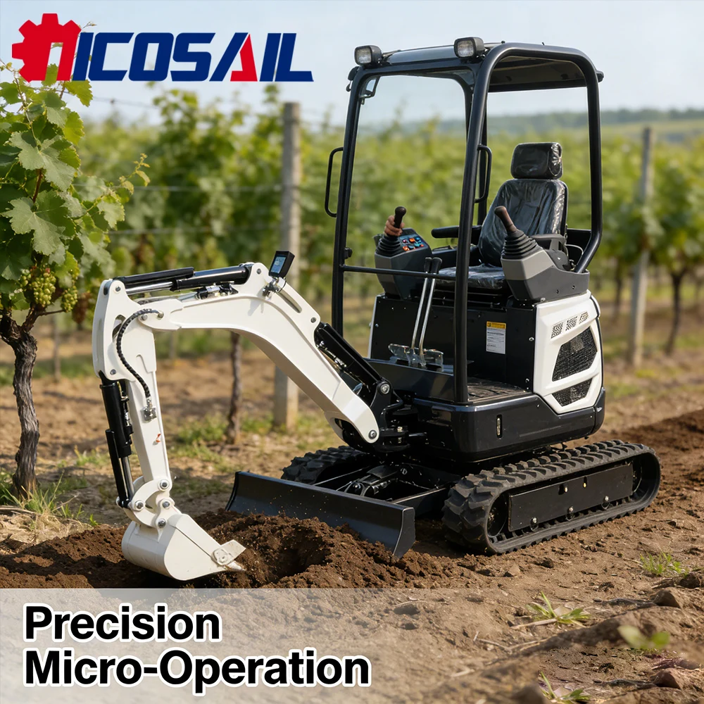 

1.8-ton excavator suitable for farm and gardening operations tracked hydraulic mini excavator