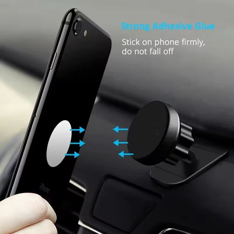 1/20 piezas placa de metal magnética para soporte magnético de teléfono en coche, lámina de hierro universal, soporte de montaje 4
