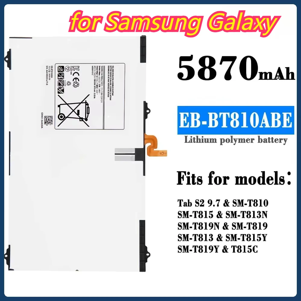 

EB-BT810ABE Tablet Battery for Samsung Galaxy Tab S2 9.7 T815C SM T813 T815 T819 T817 T819C SM-T815 SM-T810 SM-T817A+ Tools Kits