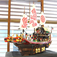 71042 70618 Pirates Ship Imperial Caribbean Flagship Model Building Blocks Model Set Birthday Christmas Gifts For Kids Toys
