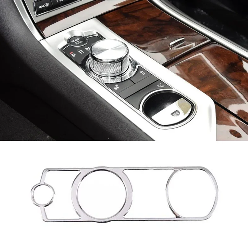 

1 Pcs Car Stainless Steel Silver Gear Shift Buttons Decorative Frame Trim Auto Interior Accessories For Jaguar XF XJ 2008-2019
