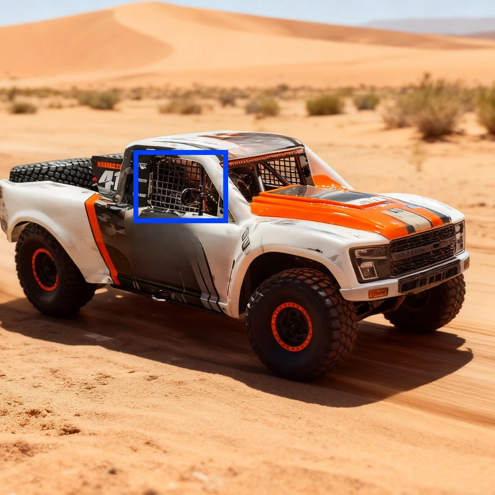 2 個のシミュレーション車の窓ネット保護サイドネット装飾ケーブルタイ付き 1/7 トラクサス UDR RC デザートレーサーアップグレードパーツ用