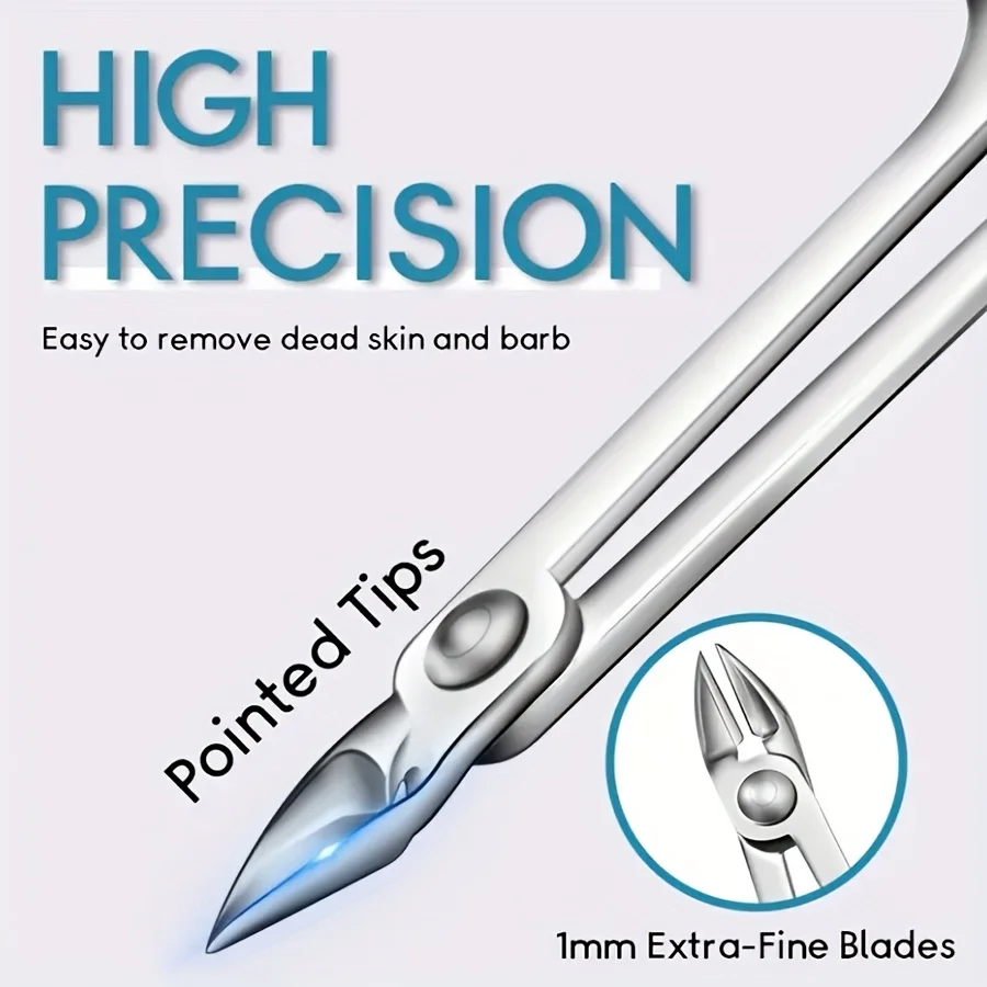 Stainless Steel Cuticle Scissors Nail Clippers Portable Multifunctional Tool for Manicure and Pedicure Trimmer Beauty Grooming 5