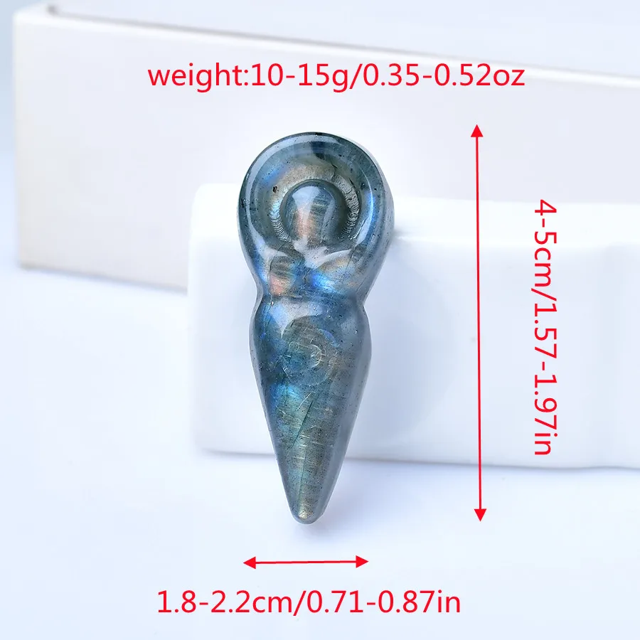 1PC 100% Natural labradorite Crystal Yoga Angel Statue Random Crystal Healing Stone Carving Gemstone Crafts Home Decor DIY Gift