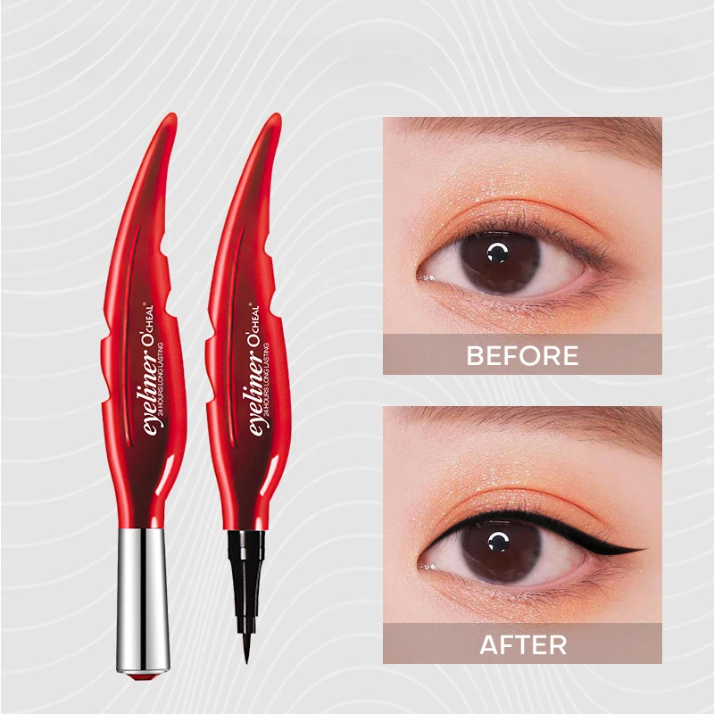 

Red Feather eyeliner Liquid Pen Extremely Fine Fast Drying Stain free Waterproof and Sweat free Makeup