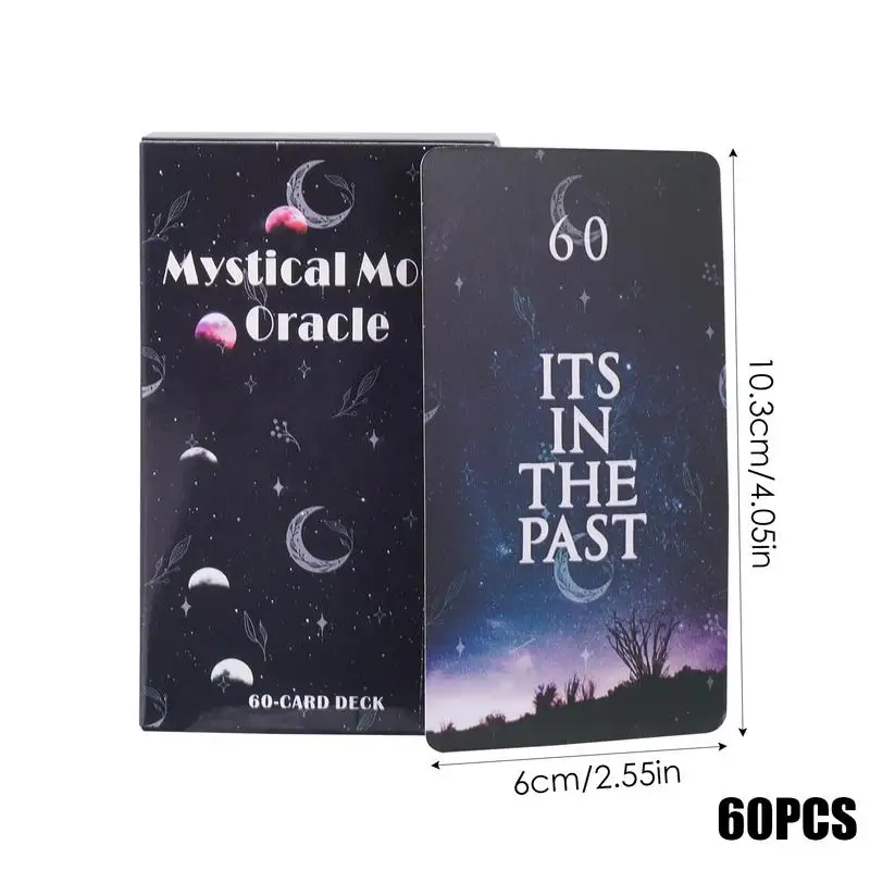 Cartas de oráculo de Luna mística, Tarot de adivinación del destino, baraja de arot, adivinación del destino, Tarot, fiesta, entretenimiento, juego