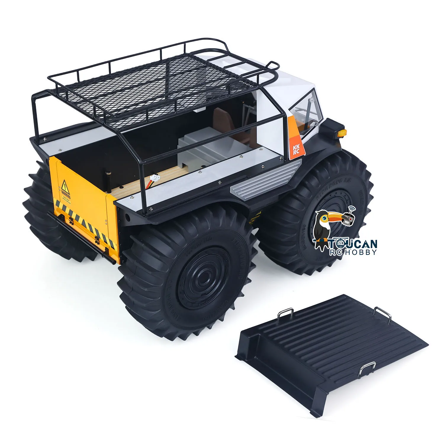 

Toys RC Off-road Vehicle All-terrain Crawler Cars D-E077 1/10 Amphibious Remote Control Climbing Car Light System Steering Motor