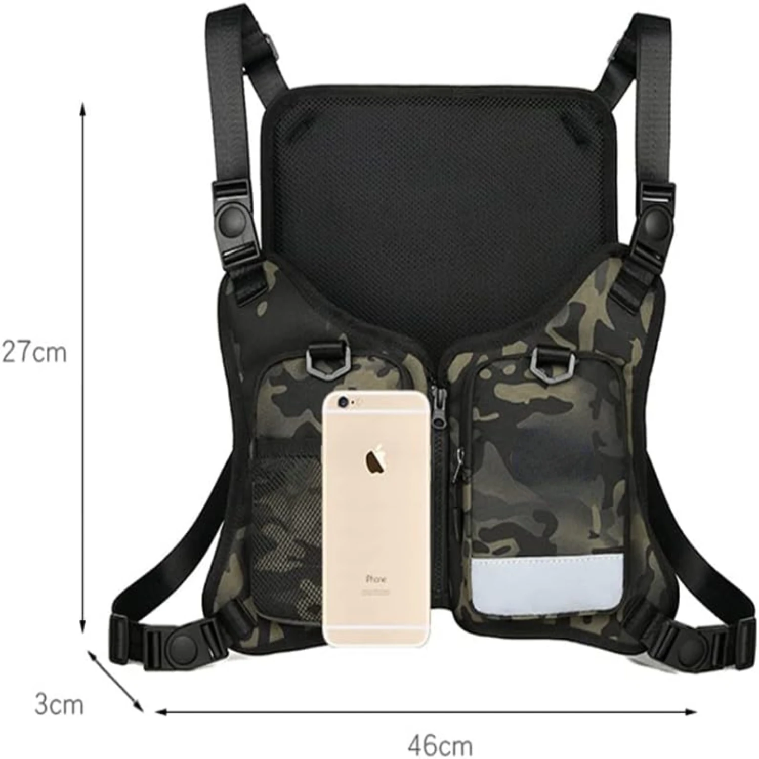 Casual Lightweight Chest Bag Daypack for Outdoor Activities