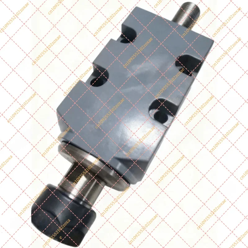 50x50mm Square Unpowered Spindle ER20 Collet, Inverted Milling & Turning Compound Spindle for CNC Lathe Machine Tools