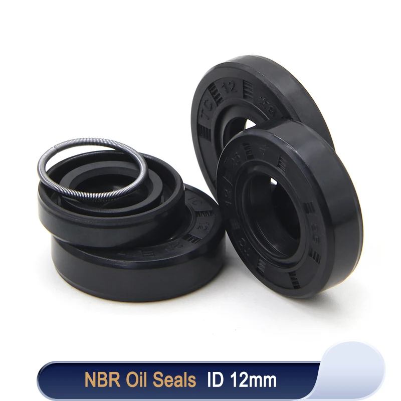 2/5/10pcs NBR Oil Seal ID 12mm TC-12*19/20/21/22/23/24/25/26/28/30/32/35*5/6/7/8/10 Nitrile Rubber Shaft Double Lip Gasket