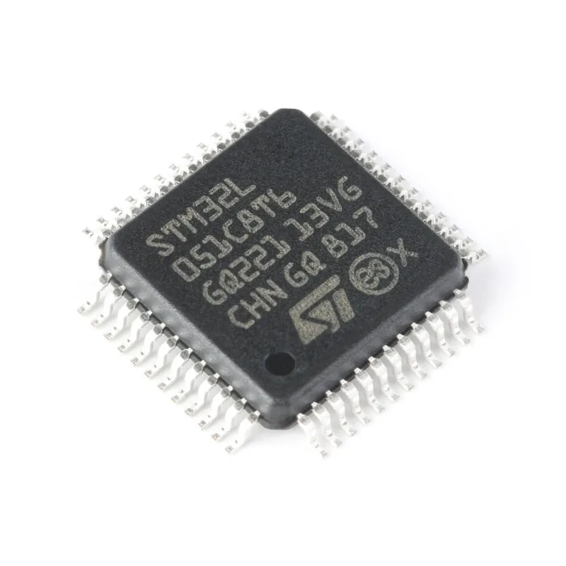 Genuine Original STM32L051C8T6, LQFP‑48 Package, ARM Cortex‑M0+ Core 32‑Bit Microcontroller MCU Chip