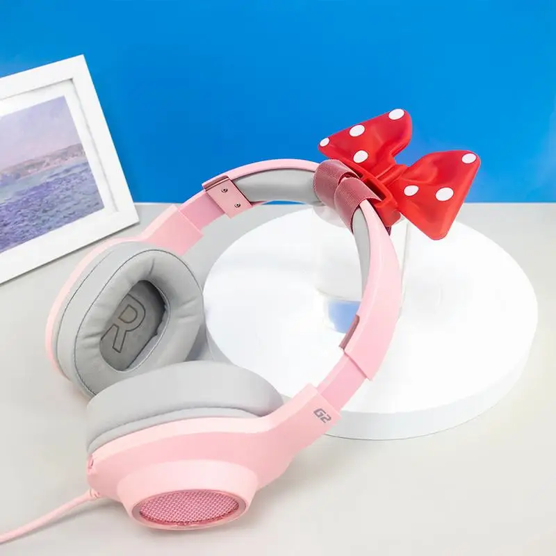 Headphone Ear Decoration Bow Headphone Attachment Accessories Portable Wireless Headset Accessories For Girls Children Friends