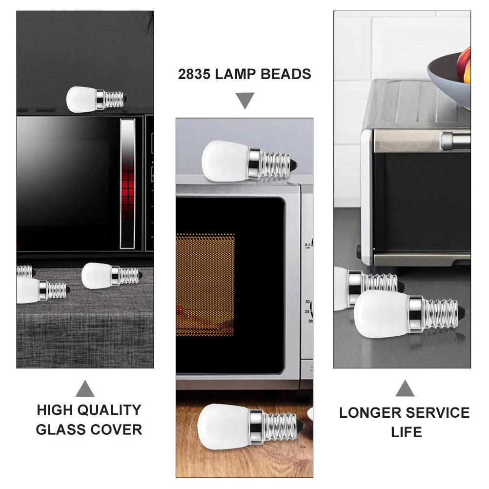 6Pcs LED Kühlschrank Birne E14 Basis Hohe Helligkeit Kühlschrank Licht Ersatz für Mikrowelle Appliance Lampen Kühlschrank Birne