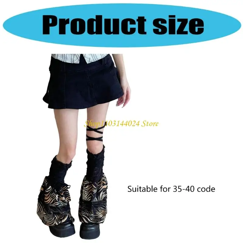 n5ke نساء الكشكش الدانتيل ساق دافئة حلوة الركبتين جوارب الساق الأذي #6