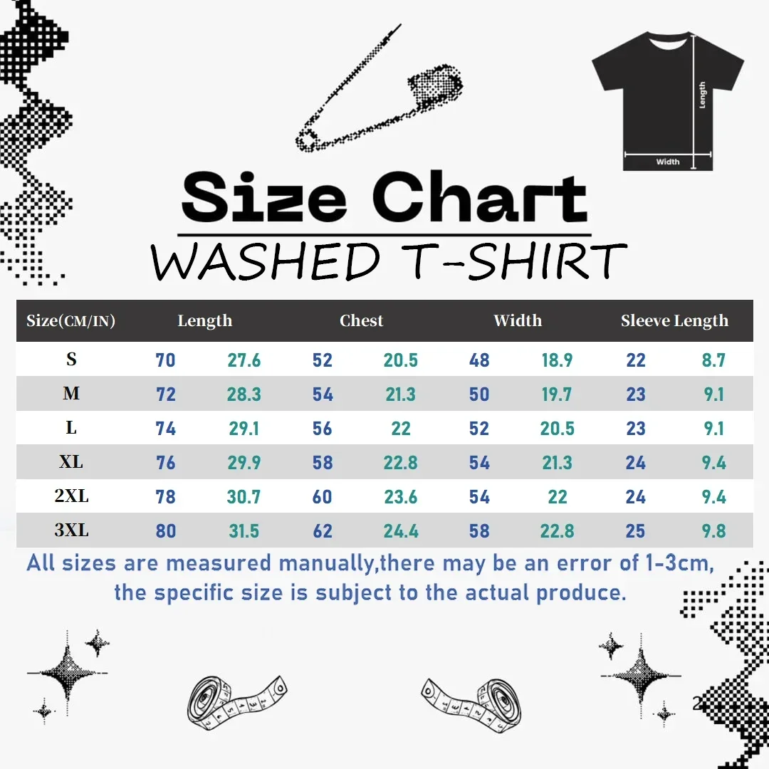 Balrog Vintage Washed Shirt Fantasy T-Shirt Oversized Herren Damen Film-Fan-Geschenk Kurzarm Street Hip Hop Damen Herren Kleidung – Detail 1