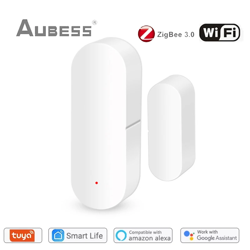 

Tuya умный WiFi/Zigbee дверной датчик открывающаяся дверь/закрытый детектор умный дом сигнализация работает с Alexa Google Home умная жизнь