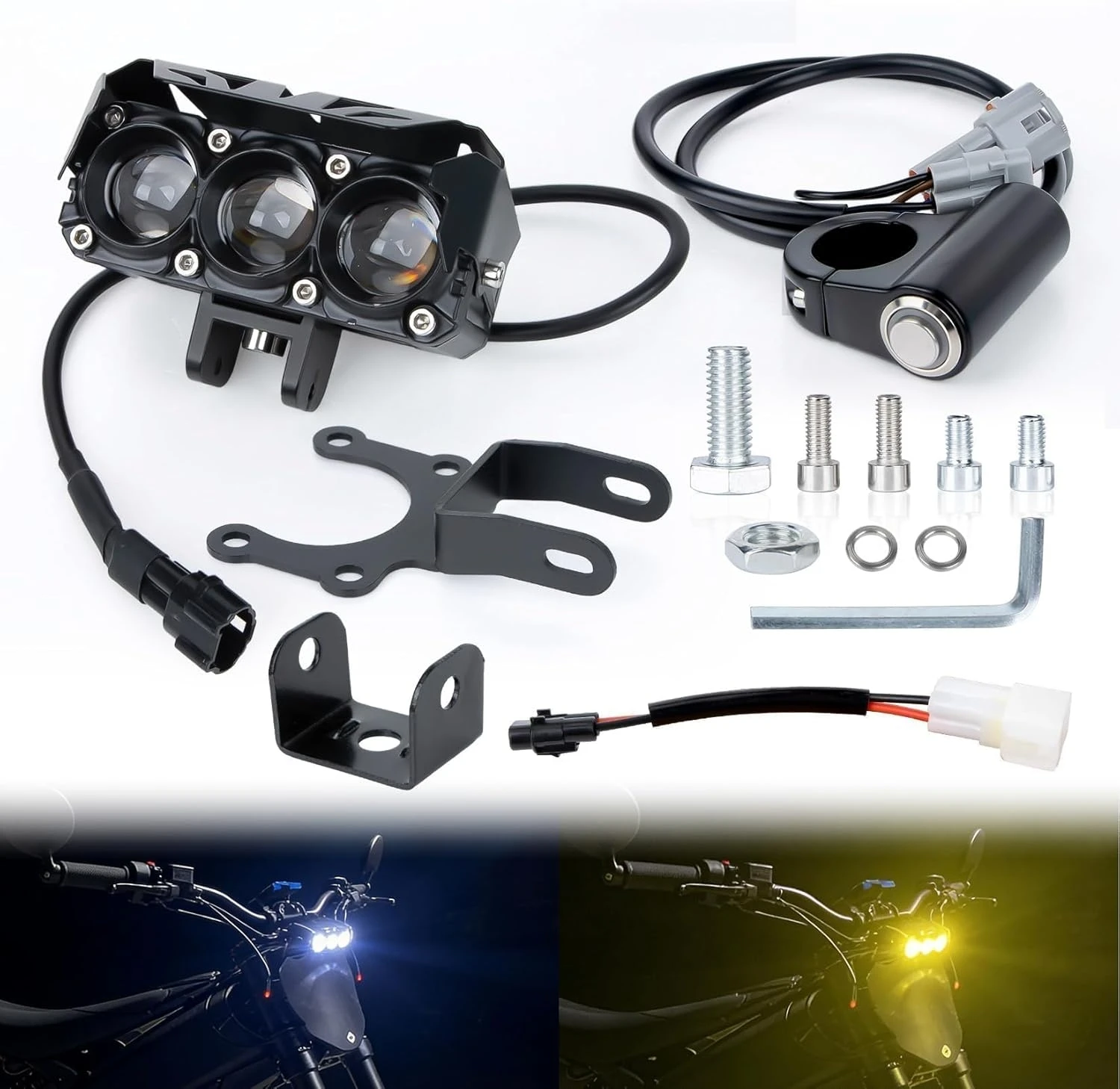 

Led Headlight Kit Front Light Bar Led Headlamp kit Plug and Play for Sur Ron Segway X260 Dirt Bike Headlight for Talaria Sting R