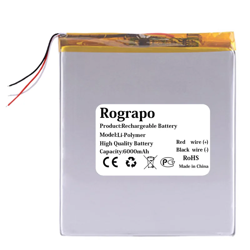 New 3.7V 6000mAh Li-Ploymer Battery For Teclast M89 Pro Tablet PC Accumulator 3-Wire+Tools