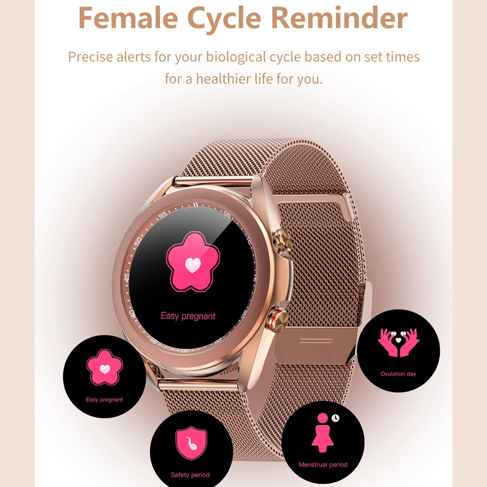 Новинка 2022, женские умные часы, Bluetooth, звонки, спортивный фитнес-трекер, Женская Беспроводная зарядка, измерение кислорода в крови, пульса, мужские умные часы