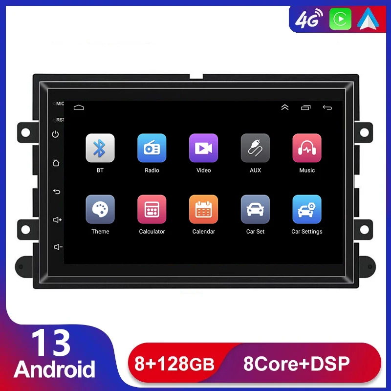 

2DIN Android 13 Car Radio Stereo GPS Navi DVD Player For Ford 500 F150 Explorer Edge Expedition Mustang Lincoln Freestyle Taurus