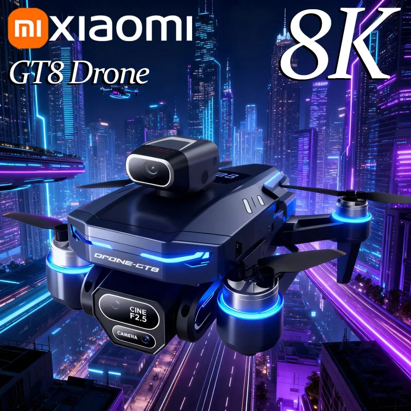 Xiaomi GT8 Дрон 8K Воздушная HD Двойная камера GPS FPV Бесщеточный двигатель Оптический поток Удаление препятствий Складной RC Дрон Игрушки Xiaomi GT8 Дрон 8K Воздушная HD Двойная камера GPS FPV Бесщеточный двигатель Оптический поток Удаление препятствий Складной RC Дрон Игрушки