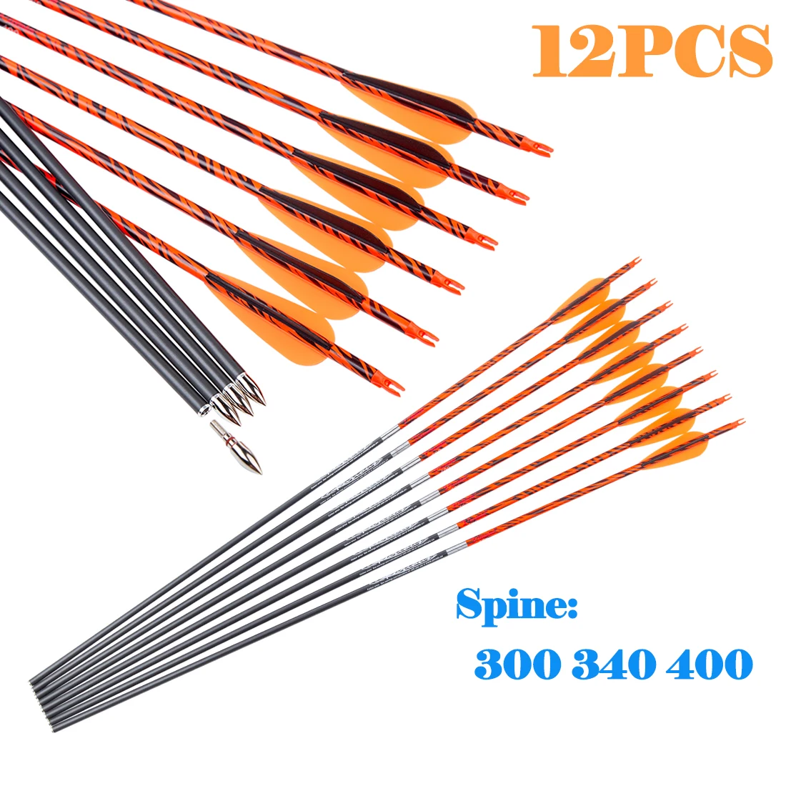 Archery Pure Carbon Arrows 300 - Hunting Bow Compound ulasan dan harga