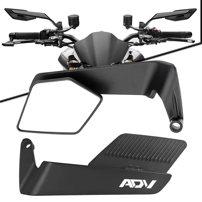 Untuk Aksesoris Sepeda Motor Honda ADV150 ADV160 ADV350 ADV 150/160/350, Spion Stealth Winglets, Spion Putar yang Dapat Disesuaikan