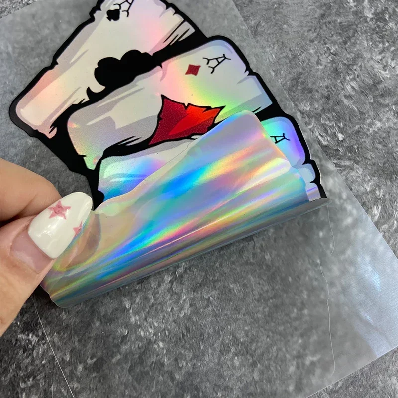 Reflective Laser Poker Motorcycle Stickers Waterproof DIY Motorbike Side Panels Fuel Tank Fairing Vinyl Decal Playing Card Decor image 6